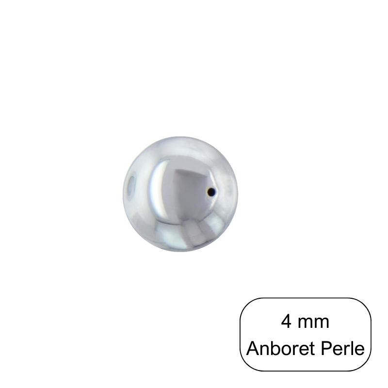Anboret Sølvperle 4 mm 