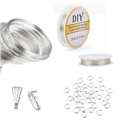 Tråd & øskner i forsølvet og stål Tråd & øskner i forsølvet og stål