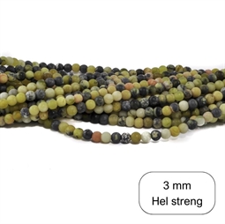 3 mm MAT Gul Turkis - Hel streng