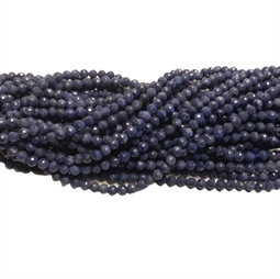 Små flotte 3 mm facetteret safir perler
