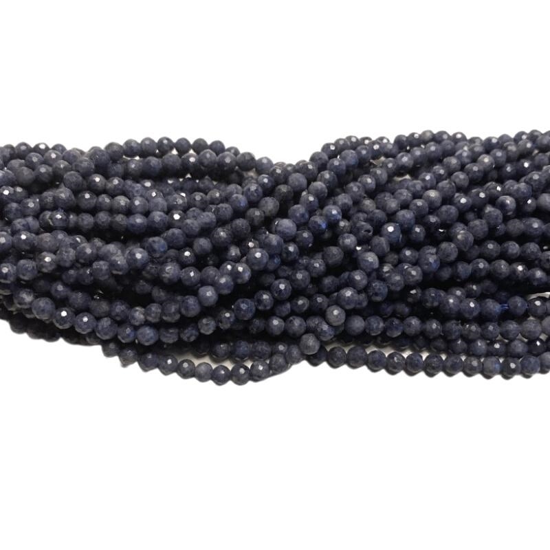 Safir 3 mm, facet, 1/1 streng
