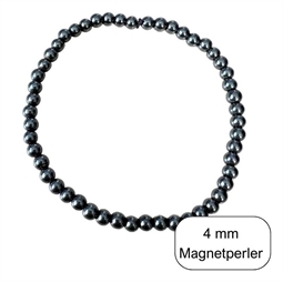 4 mm Magnetisk Hæmatit perler