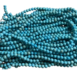 Turkis magnesite 6 mm 1/1 streng