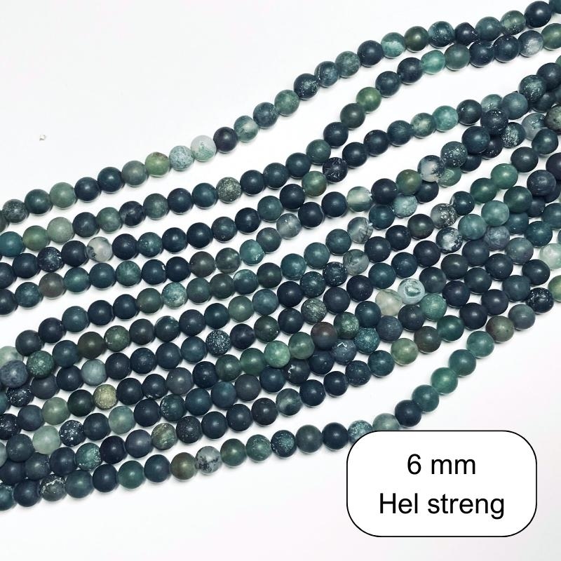 MAT Mosagat perler 6 mm - Hel streng