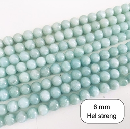  Amazonit 6 mm  - Hel streng