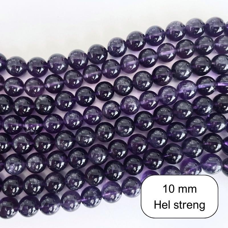 10 mm Ametyst perler
