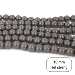 10 mm MAT Hæmatit - 1/2 streng