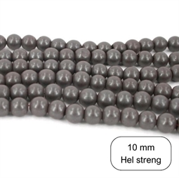 10 mm MAT Hæmatit - 1/2 streng