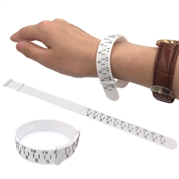 Plastik armbånd til at måle størrelse på armbånd
