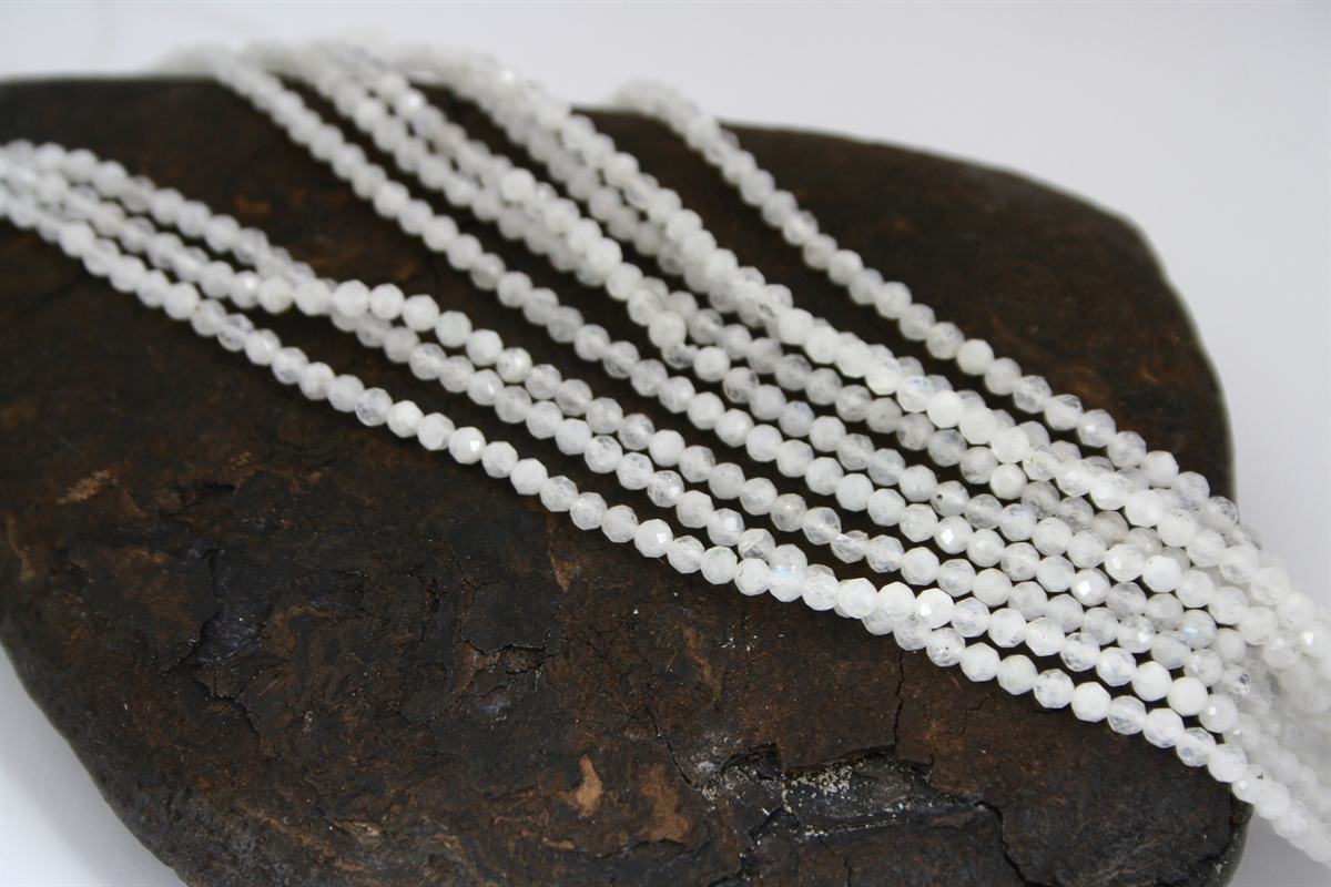 3 mm Hvide månesten perler perler til DIY smykker