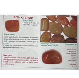 Info om Stjernetegn og lykkesten - Orange Jade