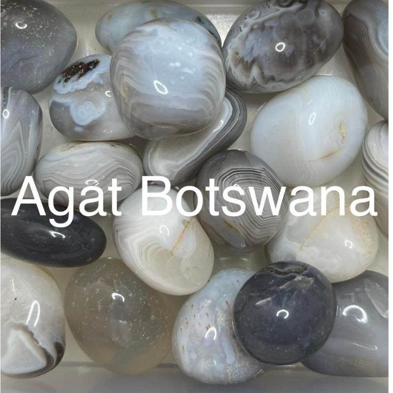 Stjernetegn og lykkesten - Agat botswana - Spirituelle sten