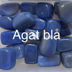 Stjernetegn og lykkesten - Blå agat - Spirituelle sten