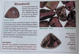 Info om Stjernetegn og lykkesten - Rhodonit