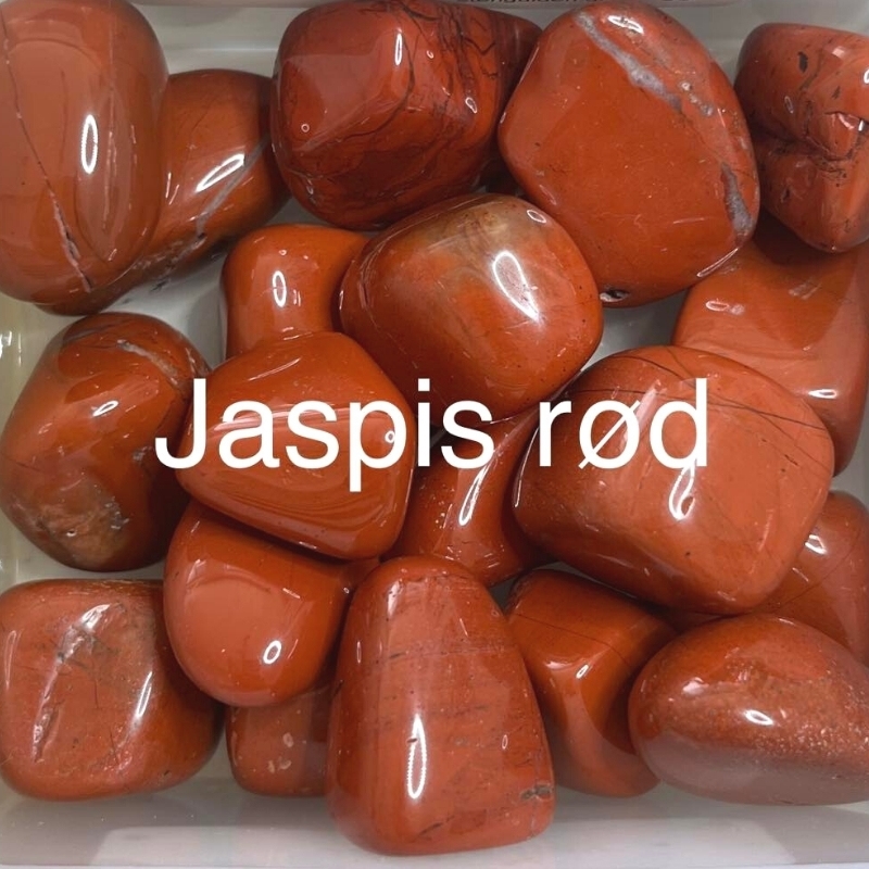 Stjernetegn og lykkesten - Jaspis Rød - Spirituelle sten