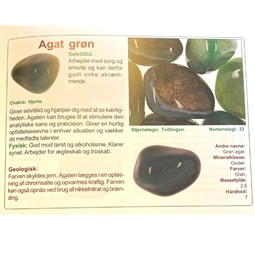 Info om Stjernetegn og lykkesten - Grøn agat