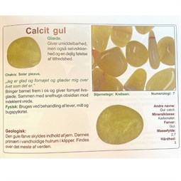Info om Stjernetegn og lykkesten - Gul Calcit