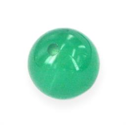 Anboret grøn agat perle