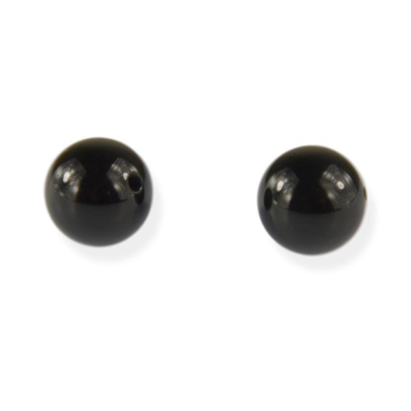 regeringstid molester tråd Anboret, 8 mm Sort obsidian perler - materialer til lav selv smykker