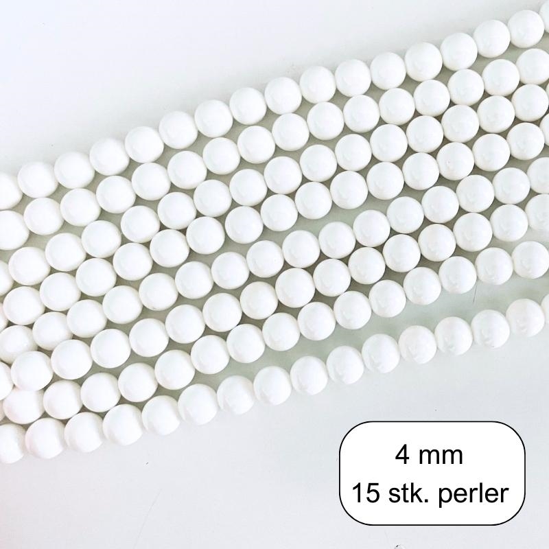 15 stk. 4 mm Muslingeskal perler