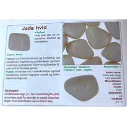 Info om Stjernetegn og lykkesten - Jade hvid