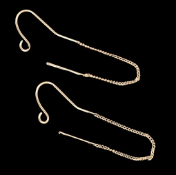 Øreringe - Ørekrog med kæde