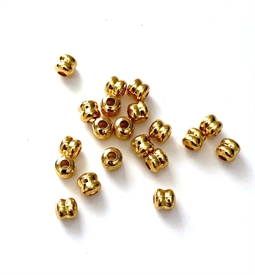 20 stk. Perler med rille i midten, 5 mm