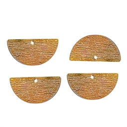 Halvcirkel vedhæng ca. 21 x 10 mm, 2 stk.