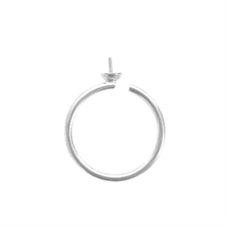 Fingerring med 5 mm skål og stift til anboret perle
