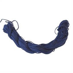 Knyttesnor, Marineblå polyester ca. 1,5 mm, 16 meter