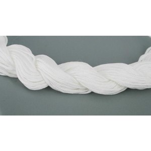 Knyttesnor, hvid polyester ca. 2 mm, 12 meter