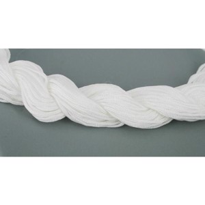 Knyttesnor, hvid polyester ca. 2 mm, 12 meter
