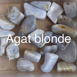 Stjernetegn og lykkesten - Spirituelle sten - Agat blonde