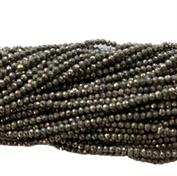 Pyrit 2 - 2,5 mm facet, 1/1 streng