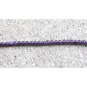 Ametyst perler 6 mm, 10 stk.