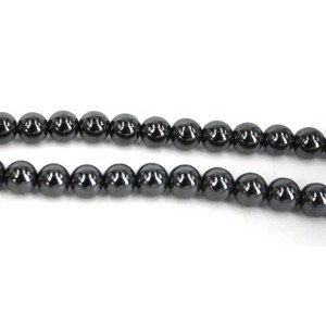 10 stk. 8 mm Hæmatit perler