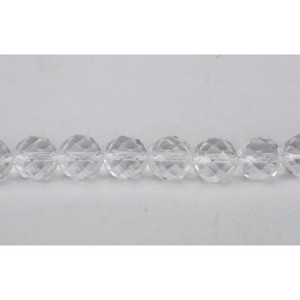 Bjergkrystal, facet 10 mm, 1/1 streng