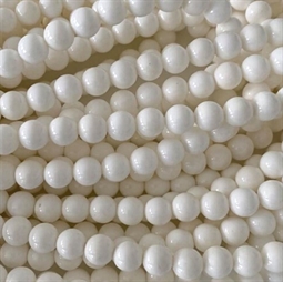 Muslingeskal perler 8 mm, 1/1 streng
