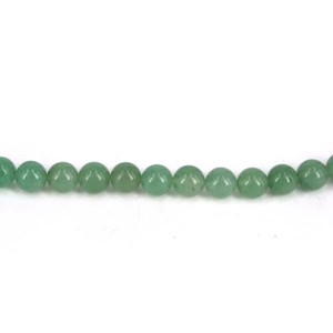 15 stk.4 mm Grøn aventurin perler