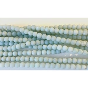 6 mm Mat amazonit perler