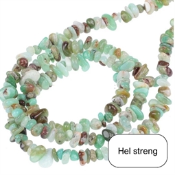 Chrysoprase, splitter/ chips - Hel streng