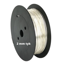 Sølvtråd 2 mm Blød, 1/2 meter