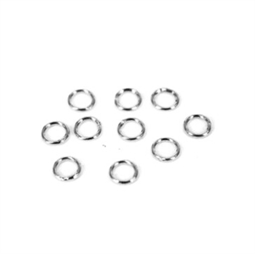 Øsken / Åben ring, 0,6 x 4,0 mm Sterling sølv, 10 stk.