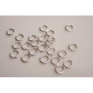 Øsken / åben ring, 0,9 x 5,0 mm  Sterling sølv, 10 stk.
