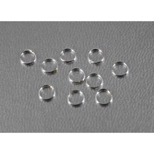 Øsken / Lukket ring 0,8 x 4  mm Sterling sølv , 10 stk.