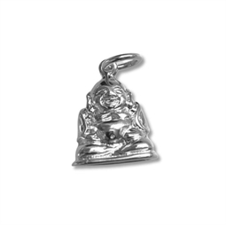 Sølv Buddha vedhæng ca. 10 x 13 mm