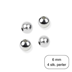 Perle 6 mm, 4 stk.