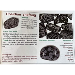 ​​Info om Stjernetegn og lykkesten - Obsidian snefnug
