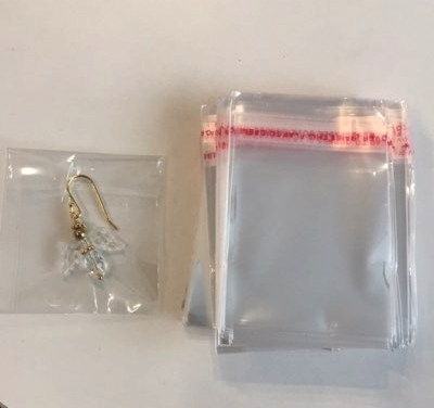 bestøve Utilfreds Figur Små cellofanposer 5 x 5 cm. 200 stk. - materialer til lav selv smykker